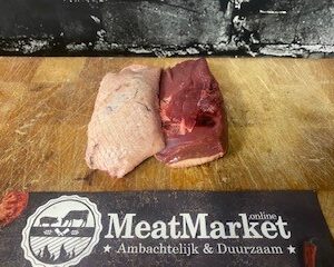 Wilde eend filet met vel 2x1/2 filet
