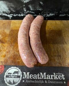 Worst jalapeño cheddar varken Diepvries
