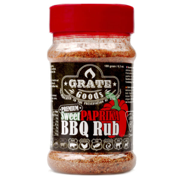 Grate Goods sweet paprika BBQ rub 180 gr