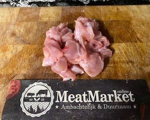 Kalkoen Weide poulet/stoofvlees 250 gr Diepvries