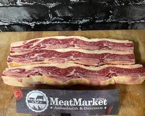 Shortrib Kalbi gezaagd Black Label 1 kg (Asado de Tira)