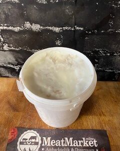 Kaantjes in gesmolten reuzel 1 kg pot Diepvries