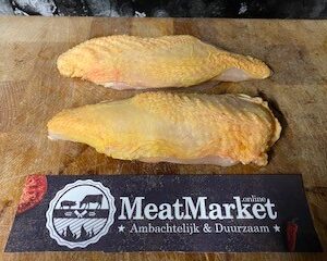 Filet met vel Hubbart kip 2x1/2 filet Diepvries